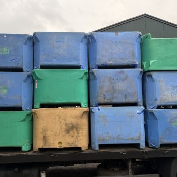 Sterke kunststof palletboxen – Saeplast 630 Tub! Metaal, opslag, oud ijzer
