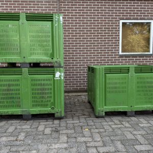 Geperforeerde kunststof palletbox hooibox, slowfeeder, fruit
