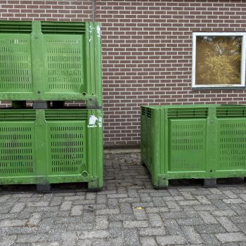 Geperforeerde kunststof palletbox hooibox, slowfeeder, fruit