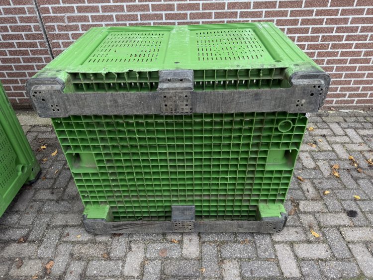Geperforeerde kunststof palletbox hooibox, slowfeeder, fruit