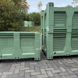Geperforeerde kunststof palletbox hooibox, slowfeeder, fruit