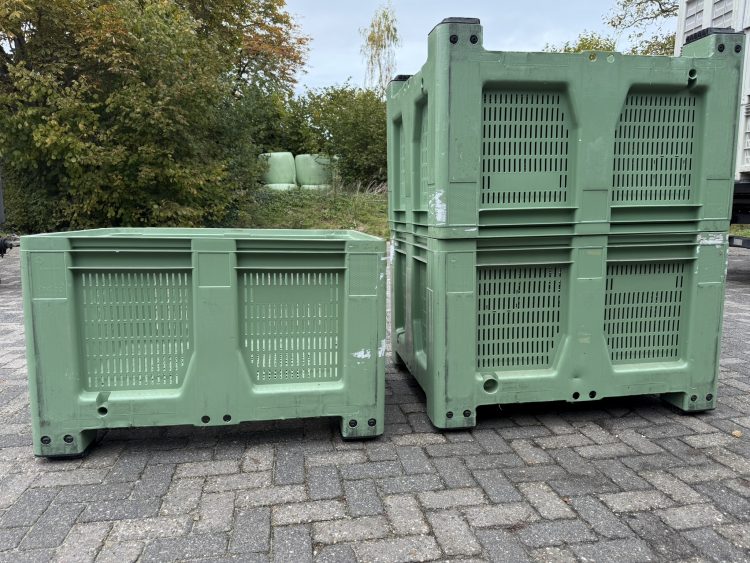 Geperforeerde kunststof palletbox hooibox, slowfeeder, fruit
